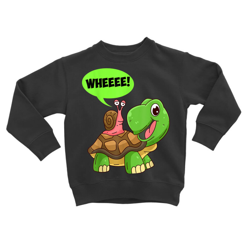 Wheeee! Snail Turtle Slow Jogger Runner Running T Shirt Toddler Sweatshirt by AakritiRosek1997 | Artistshot