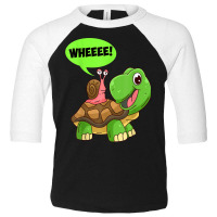 Wheeee! Snail Turtle Slow Jogger Runner Running T Shirt Toddler 3/4 Sleeve Tee | Artistshot