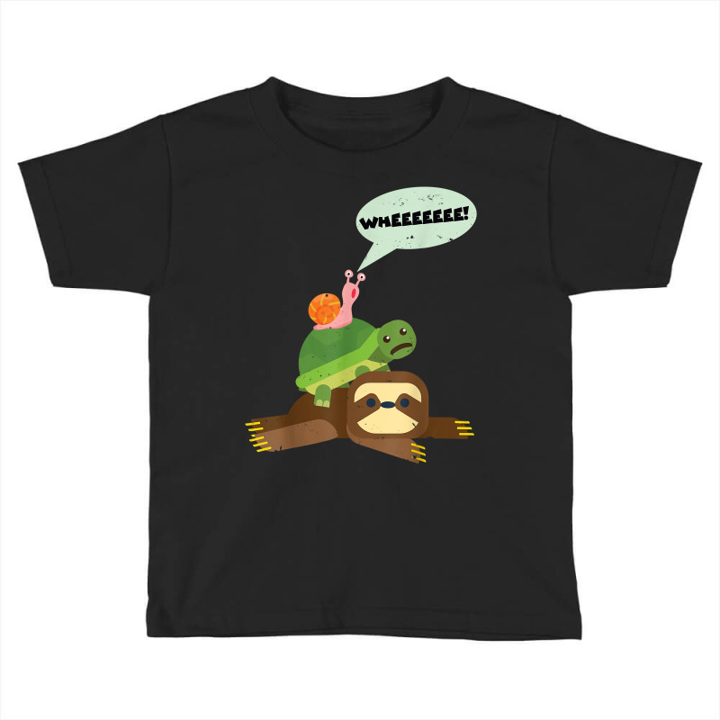 Sloth Turtle Snail Running T Shirt Toddler T-shirt by naythendeters2000 | Artistshot