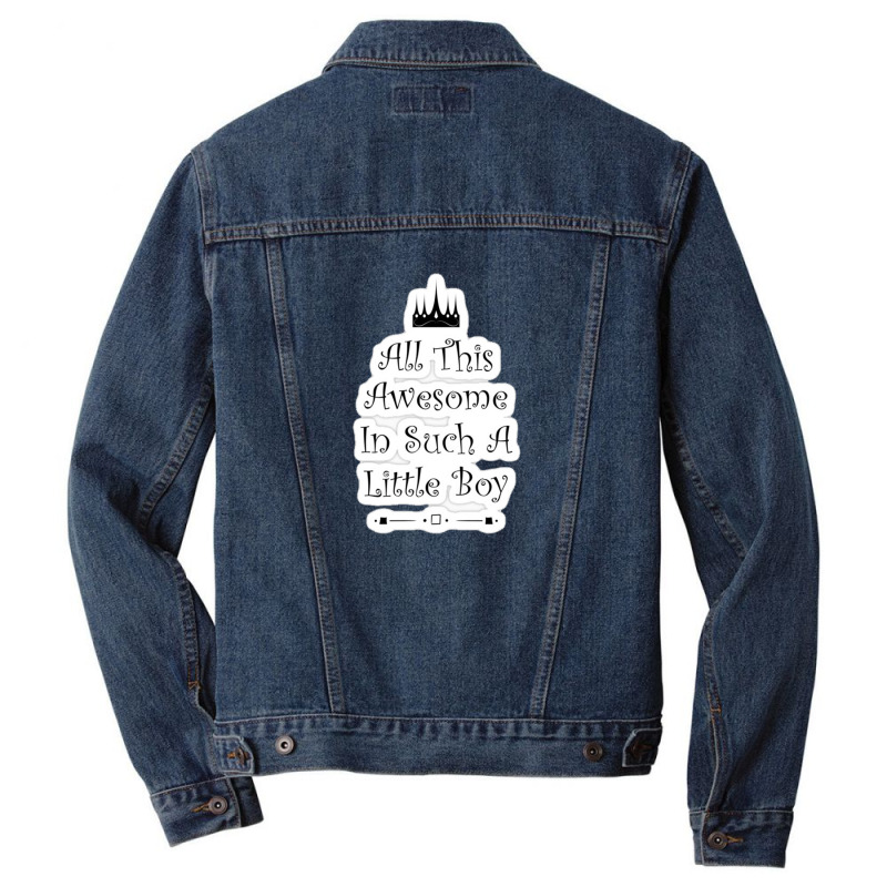 Genius By Birth Slacker By Choice 77750001 Men Denim Jacket by izank2 | Artistshot