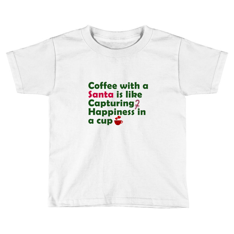 Coffee With Santa Toddler T-shirt by Chiks | Artistshot