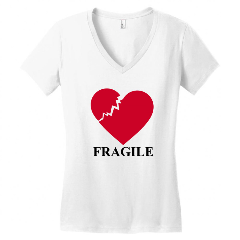 Fragile Heart Women's V-Neck T-Shirt by autlu2024 | Artistshot