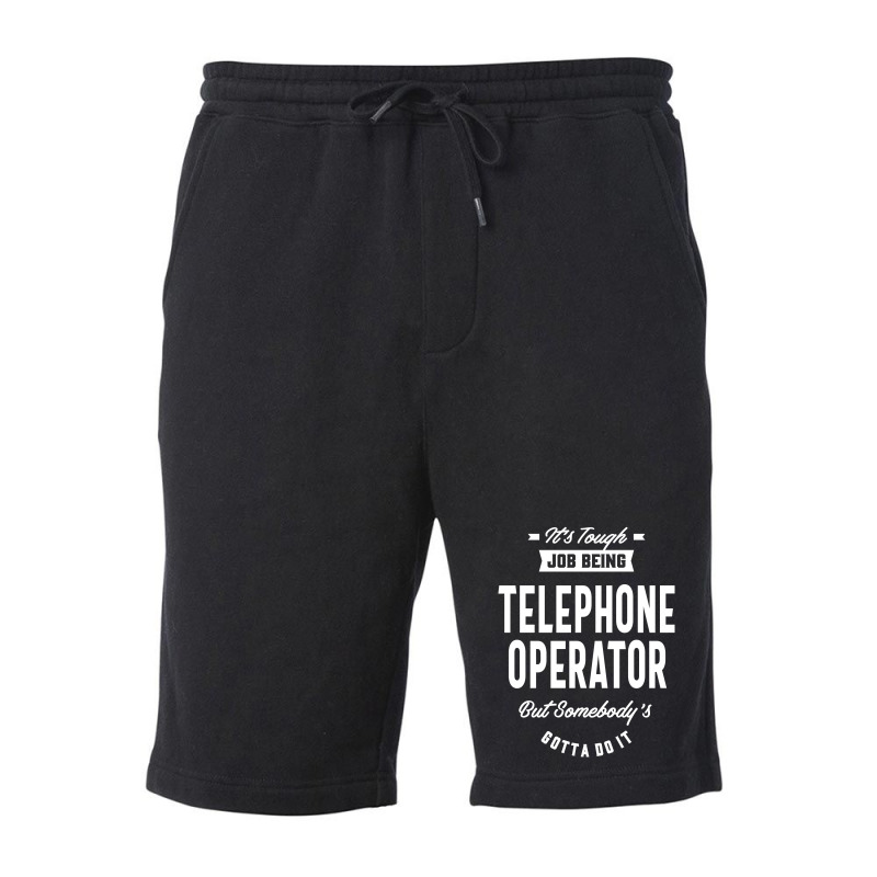 Telephone Operator Job Title Gift Fleece Short | Artistshot