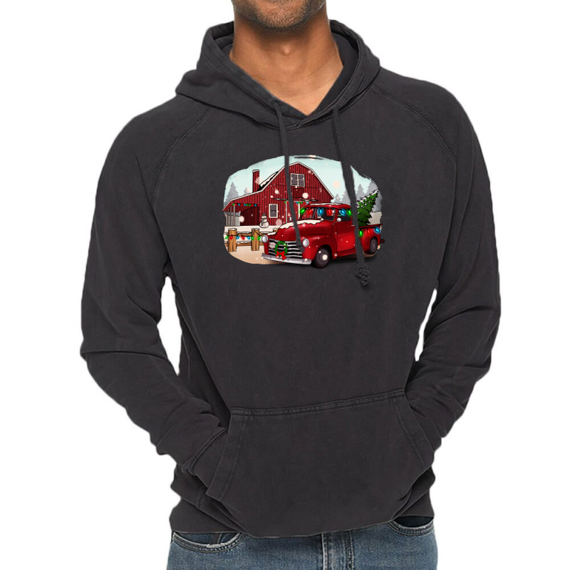 Farm Truck Christmas Vintage Hoodie by Apollo | Artistshot