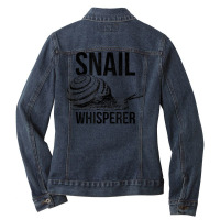 Snail Whisperer, Funny Snails T Shirt Ladies Denim Jacket | Artistshot