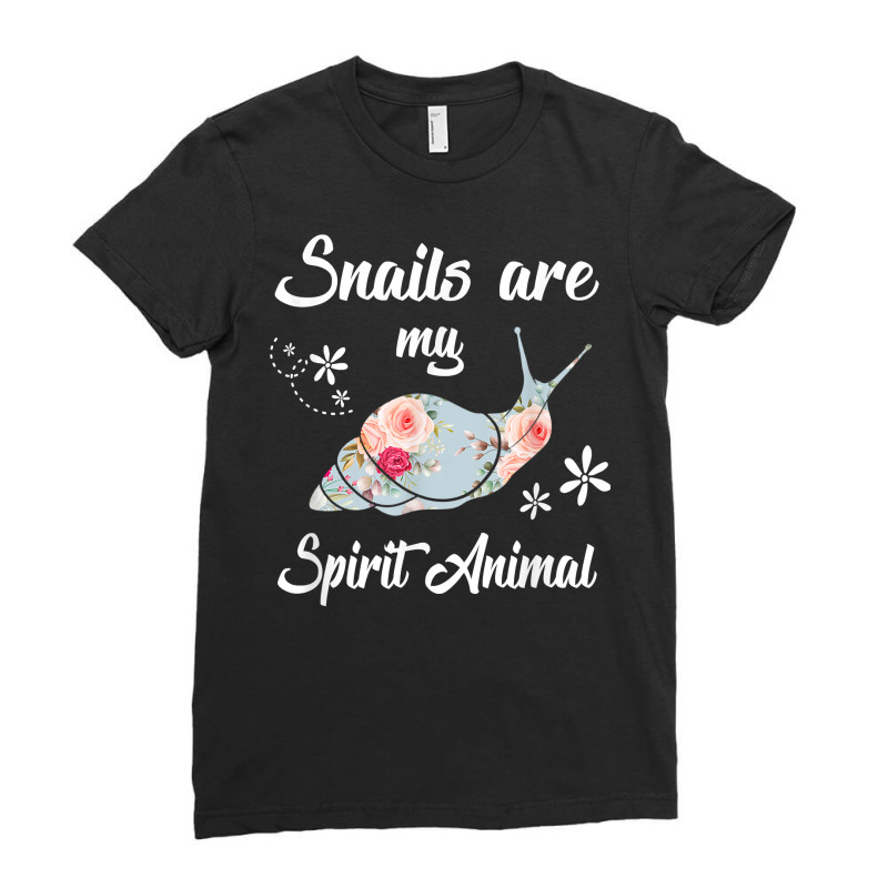 Snails Are My Spirit Animal Snail Lover Gift T Shirt Ladies Fitted T-Shirt by ebertfran1985 | Artistshot