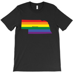 nebraska rainbow flag T-Shirt | Artistshot