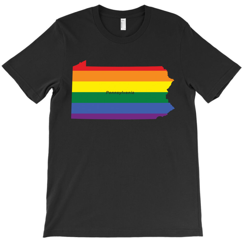 Pennsylvania Rainbow Flag T-shirt | Artistshot