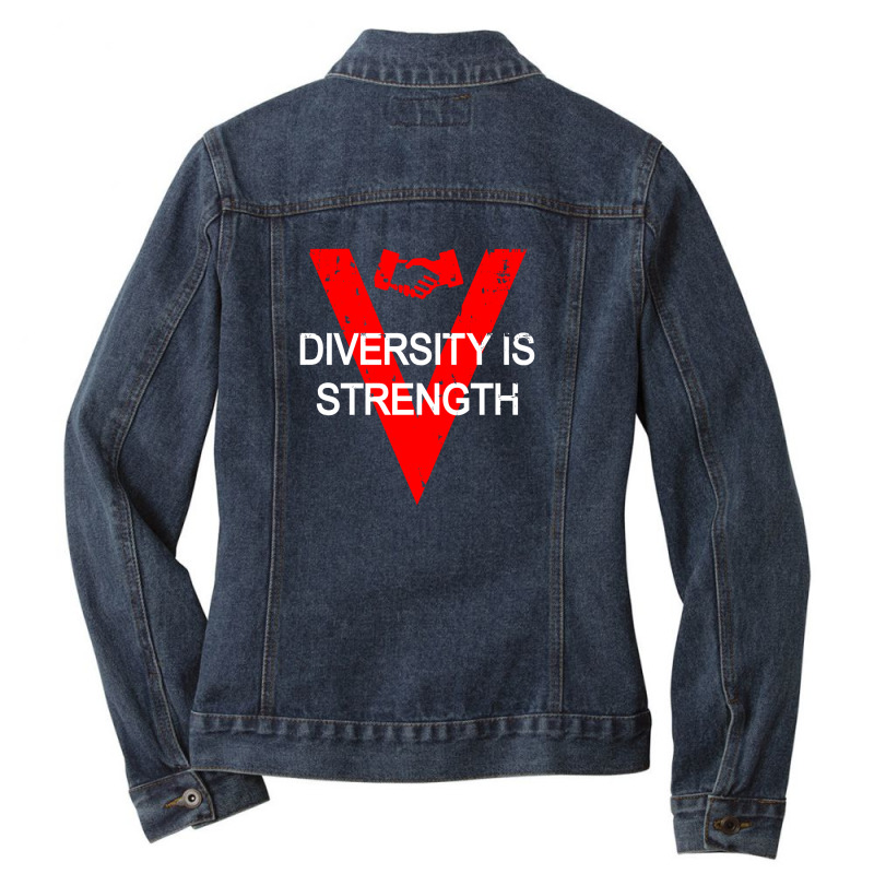 Diversity Ladies Denim Jacket by saphira nadia | Artistshot