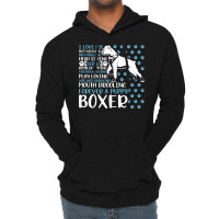 Boxer Dog I Love My Boxer Forever Funny Dog Owner Dog Lover Fun Boxers Lightweight Hoodie | Artistshot