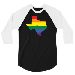 texas rainbow flag 3/4 Sleeve Shirt | Artistshot