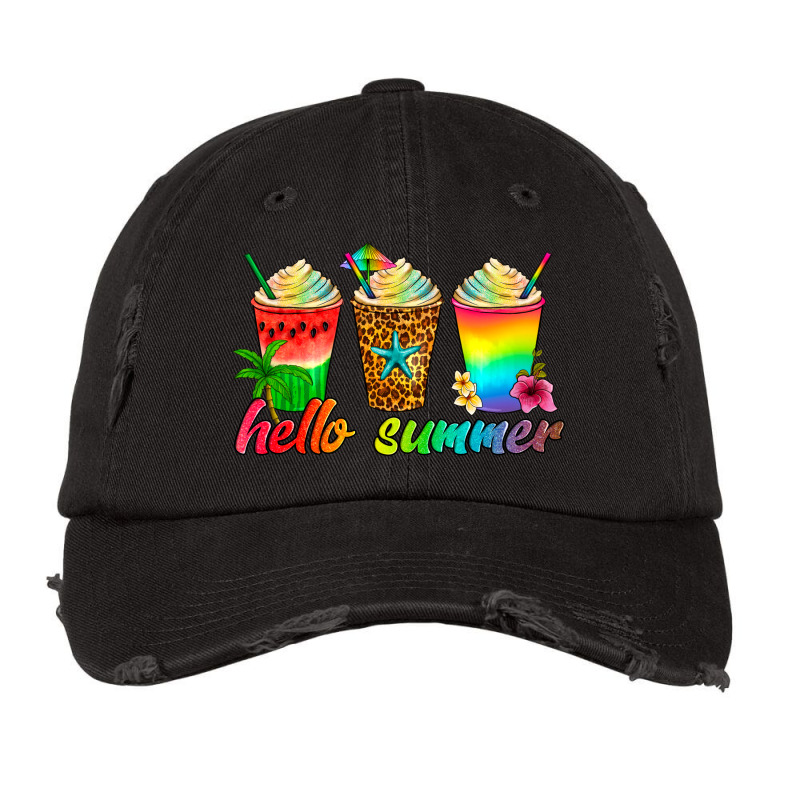 Hello Summer Vintage Cap by Artiststas | Artistshot