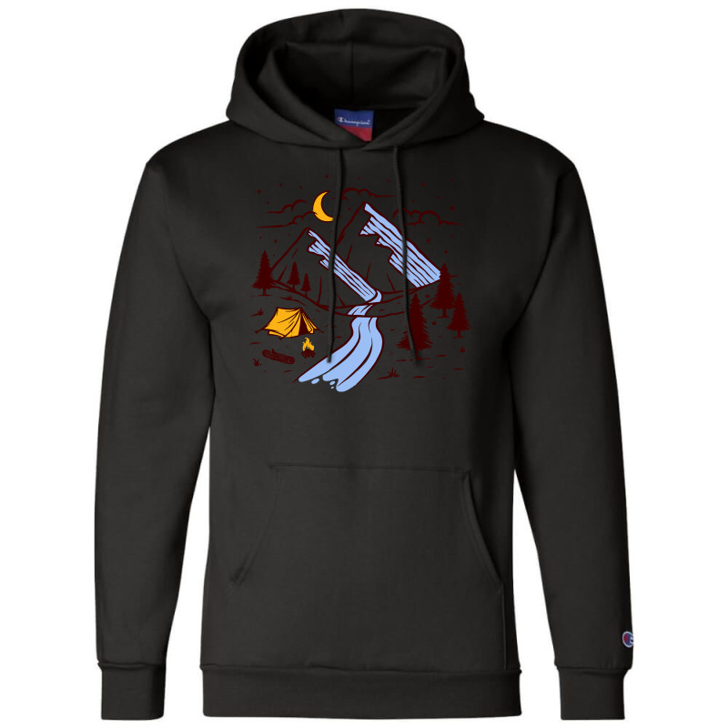 Camp Camping On The Mountaincamper Camper Champion Hoodie | Artistshot