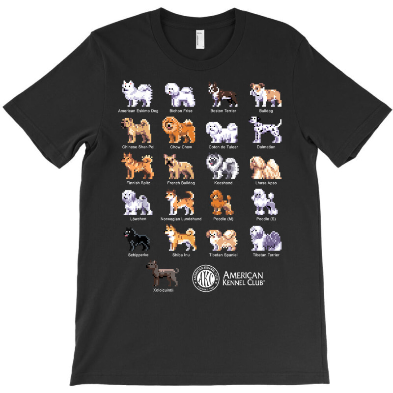 American Kennel Club Pixel Pups   Non Sporting T Shirt T-shirt | Artistshot