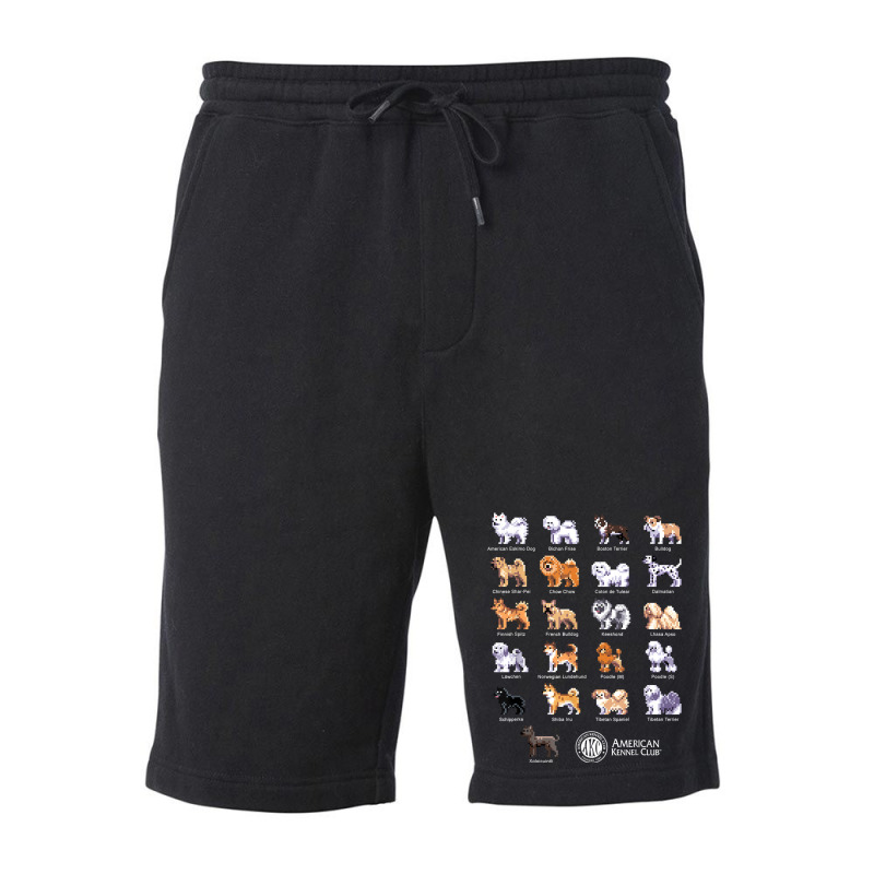 American Kennel Club Pixel Pups   Non Sporting T Shirt Fleece Short | Artistshot