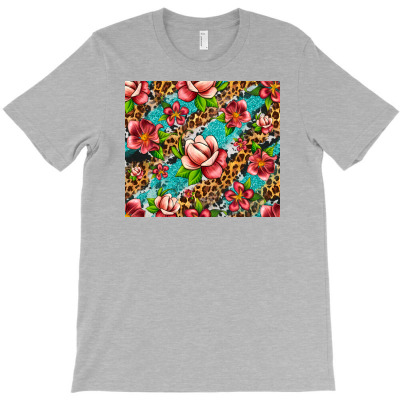 Tropical Flowers T-shirt Designed By Artiststas