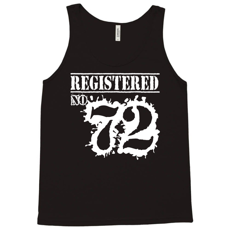 Registered No 72 Tank Top | Artistshot