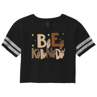 American Sign Language Asl Be Kind Hand Sign Language Asl Scorecard Crop Tee | Artistshot