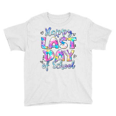 Teacher Tie Dye Hello Summer Happy Last Day Of School Gift T Shirt Youth Tee Designed By Valenlayl