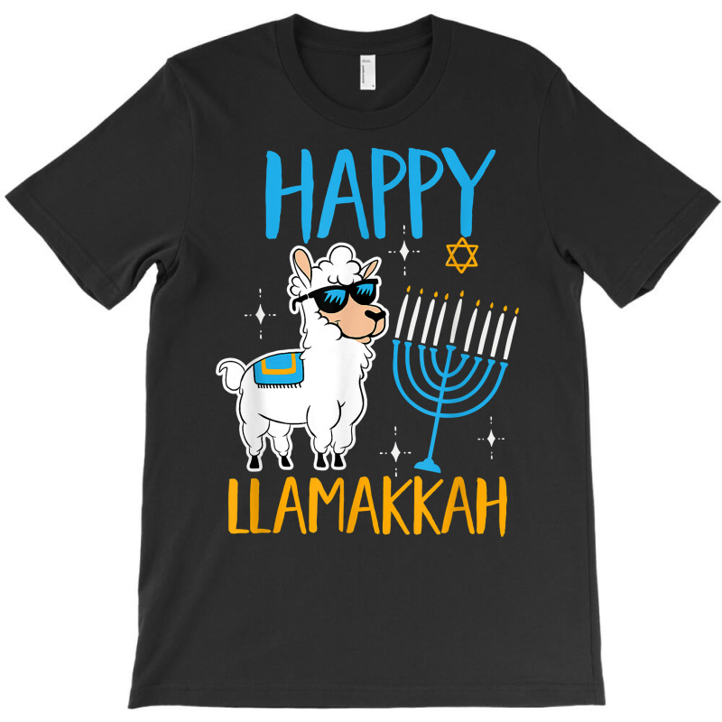 Happy Hanukkah Jewish Christmas Jewish Hanukkah Llamakkah T Shirt T-shirt | Artistshot