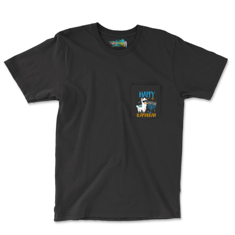 Happy Hanukkah Jewish Christmas Jewish Hanukkah Llamakkah T Shirt Pocket T-shirt | Artistshot