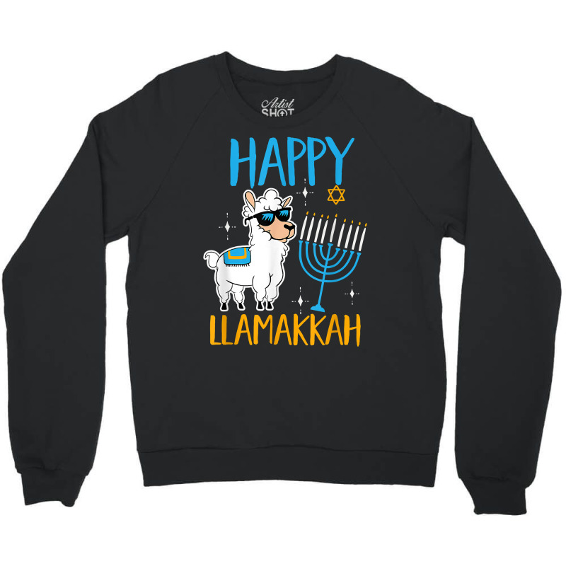 Happy Hanukkah Jewish Christmas Jewish Hanukkah Llamakkah T Shirt Crewneck Sweatshirt | Artistshot