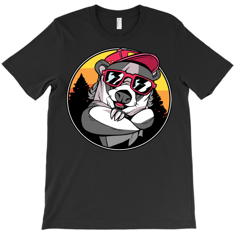Bear Badger Bear Sunglasses 550 Forest T-shirt | Artistshot
