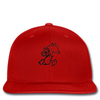 Calvin & Hobbes Comic Running Naked Printed Hat | Artistshot