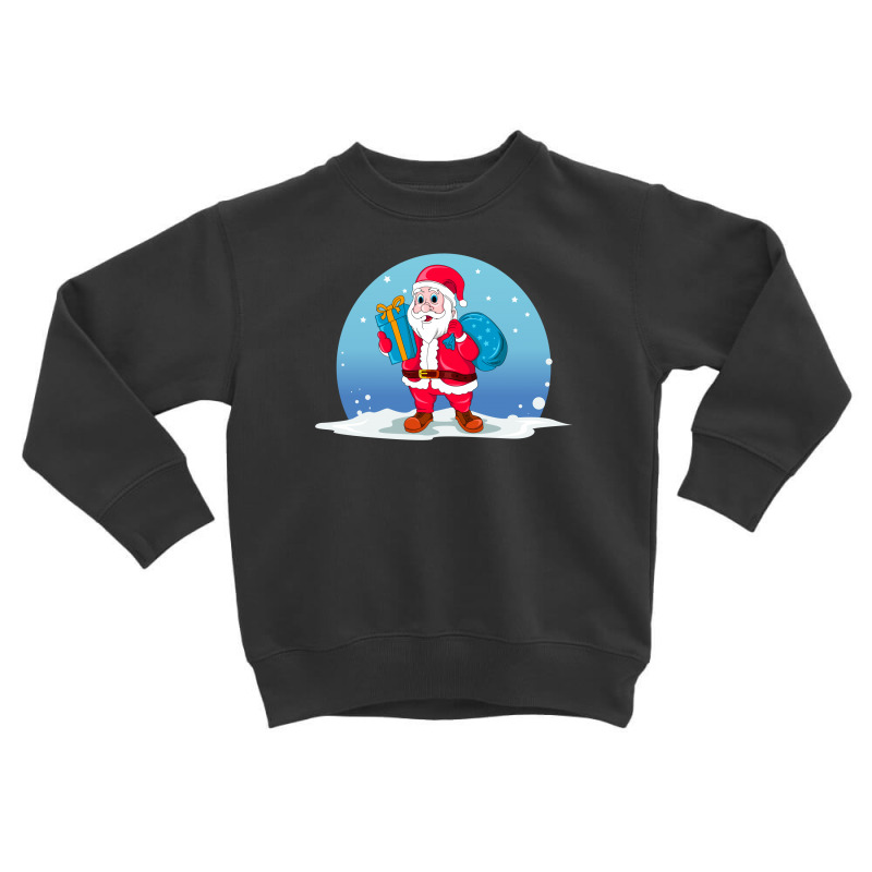 Santa Claus Toddler Sweatshirt by Chiks | Artistshot