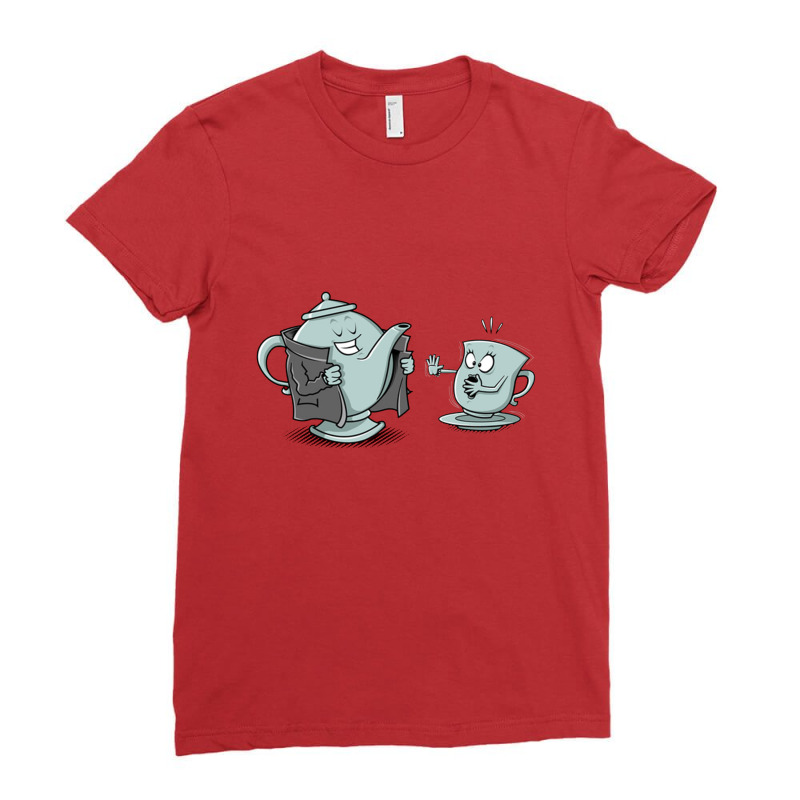 Exhibitionist Teapot Ladies Fitted T-Shirt by Mbeler | Artistshot