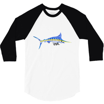 Bevel Tuna Marlin Funny T Shirt 3/4 Sleeve Shirt Designed By Jazmikier