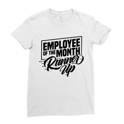 Employee Of The Month Runner Up   Hi Vis Hi Viz Funny Construction Saf Ladies Fitted T-shirt Designed By Wowotees
