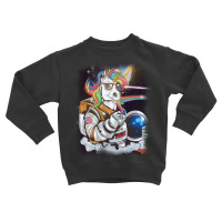 Perfect Astronaut Unicorn In The Space. Toddler Sweatshirt | Artistshot