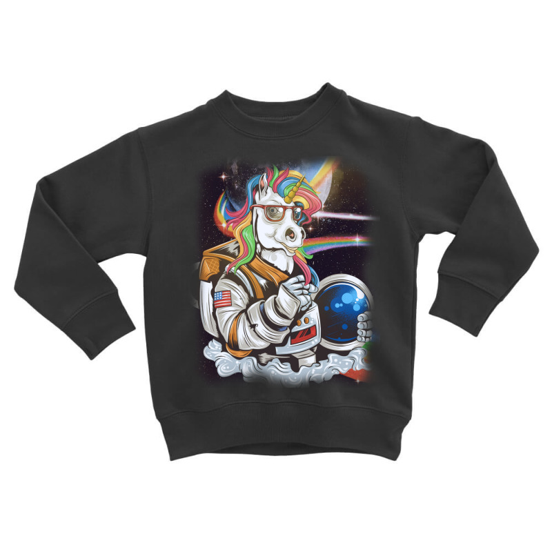 Perfect Astronaut Unicorn In The Space. Toddler Sweatshirt by Maskef tiger | Artistshot