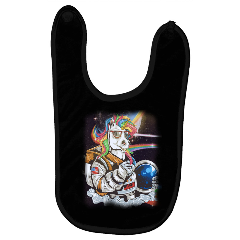 Perfect Astronaut Unicorn In The Space. Baby Bibs by Maskef tiger | Artistshot