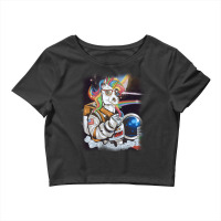 Perfect Astronaut Unicorn In The Space. Crop Top | Artistshot