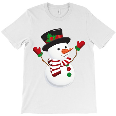 Snowman Cartoon T-shirt Designed By Dadan Rudiana