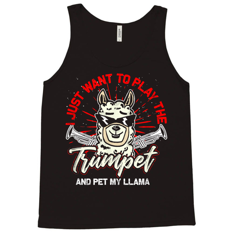 Trumpeter Llama Musical Instrument Trumpet T Shirt Tank Top | Artistshot