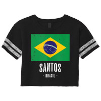 City Of Santos   Brazil  Br Brazilian Flag Merch   Graphic Tank Top Scorecard Crop Tee | Artistshot