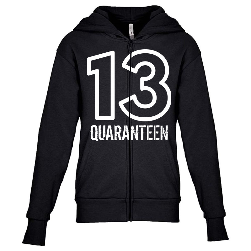 13 Quaranteen Youth Zipper Hoodie | Artistshot