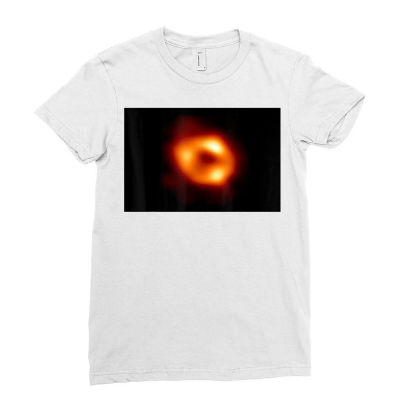 First Image Of Black Hole In Our Milky Way Galaxy 2022 T Shirt Ladies Fitted T-Shirt by saldeenshakir | Artistshot