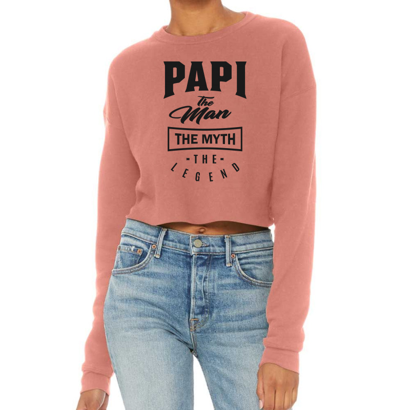 Papi The Myth The Legend Cropped Sweater | Artistshot