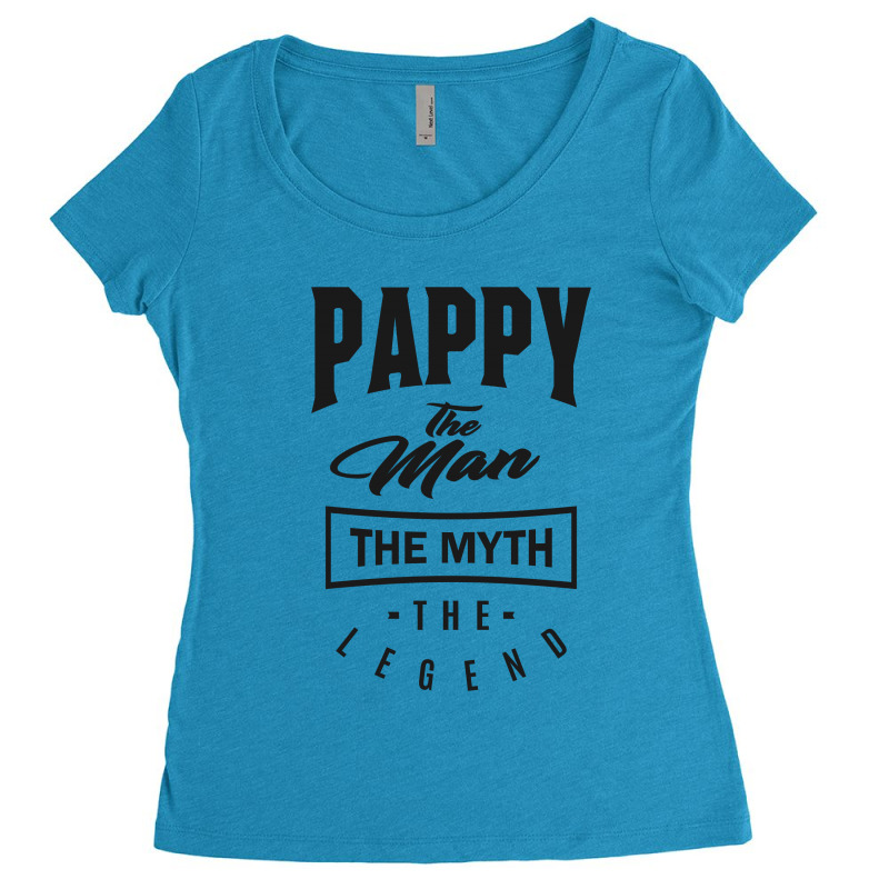 Pappy The Myth The Legend Women's Triblend Scoop T-shirt | Artistshot