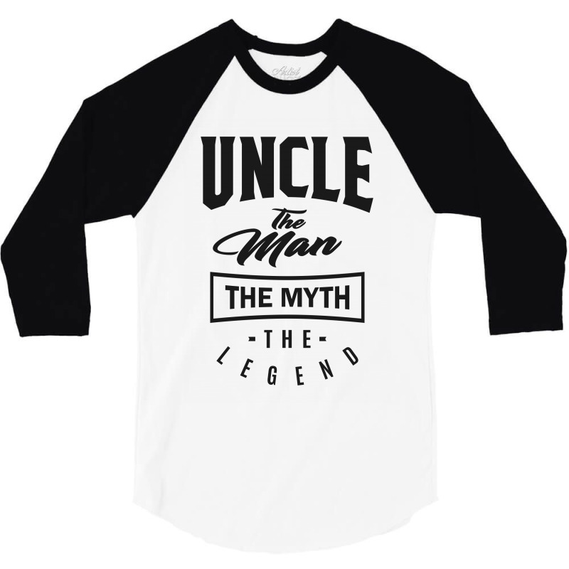 Uncle The Myth The Legend 3/4 Sleeve Shirt | Artistshot