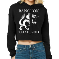 Bangkok Thailand Naga Dragon Tourist Souvenir Funny T Shirt Cropped Hoodie | Artistshot