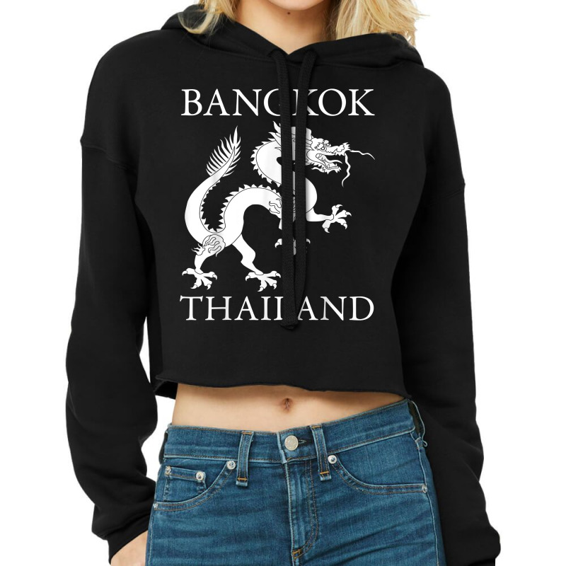 Bangkok Thailand Naga Dragon Tourist Souvenir Funny T Shirt Cropped Hoodie by KretschmerBridge | Artistshot