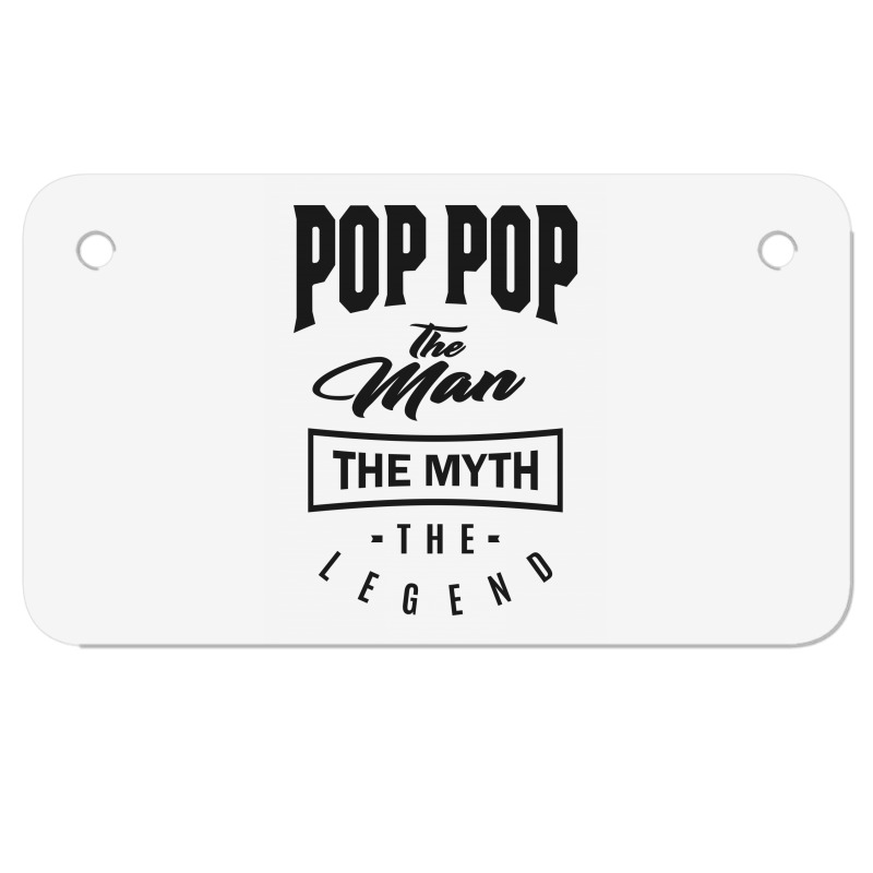 Pop Pop The Myth The Legend Motorcycle License Plate | Artistshot