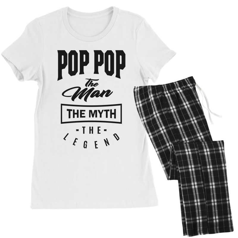 Pop Pop The Myth The Legend Women's Pajamas Set | Artistshot