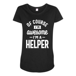 Helper Job Title Gift Maternity Scoop Neck T-shirt | Artistshot