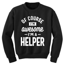 Helper Job Title Gift Youth Sweatshirt | Artistshot